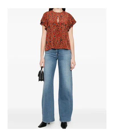 7 For All Mankind Buttoned Wide-leg Jeans In Blue