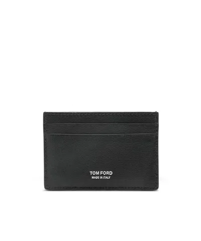 Tom Ford Logo Card Holder In Black