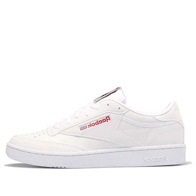 Reebok Classic Club 85 White Skate Shoes 'white Red' In Multi