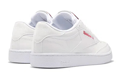 Reebok Classic Club 85 White Skate Shoes 'white Red' In Multi