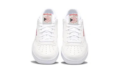 Reebok Classic Club 85 White Skate Shoes 'white Red' In Multi