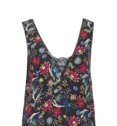 Zadig & Voltaire Renzo Lace-panel Floral-print Maxi Dress In Multi