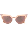 Fendi Cat Eye Sunglasses In Pink