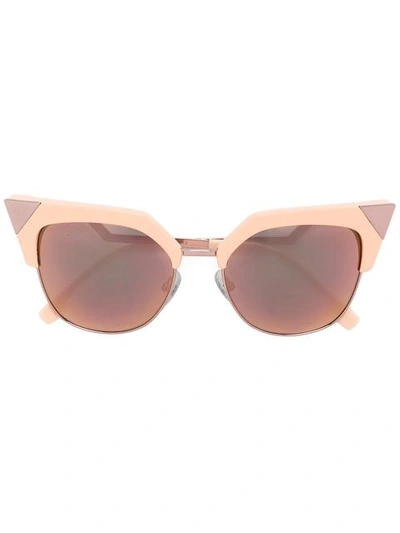 Fendi Cat Eye Sunglasses In Pink