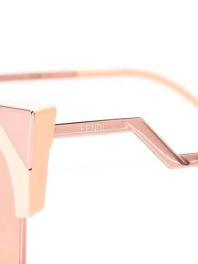 Shop Fendi Cat Eye Sunglasses In Pink