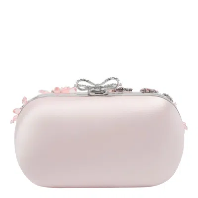 Self-portrait Crystal-embellishment Clutch Bag In Pink