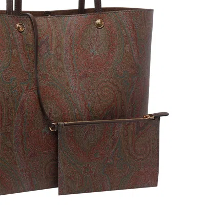 Etro Essential Xl Shoulder Bags Brown In Brown