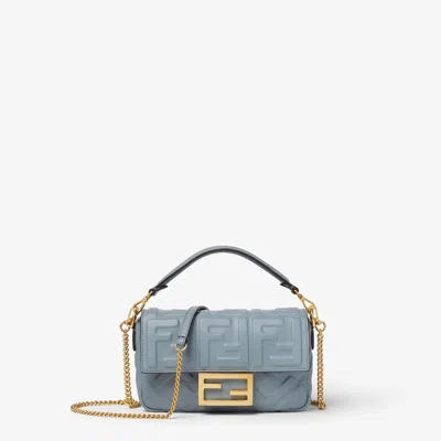 Fendi "baguette" Crossbody Bag Mini In Blue