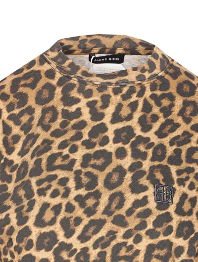 Anine Bing T-shirts And Polos In Animal Print