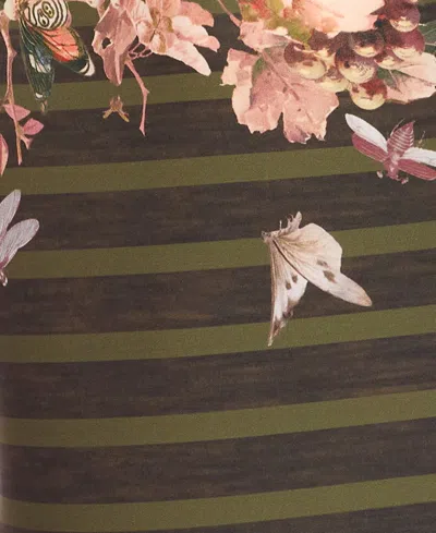 Jean Paul Gaultier Women Mariniere Grape Printed Swimsuit In Green