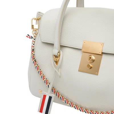 Thom Browne Bolton Tote Bag In White
