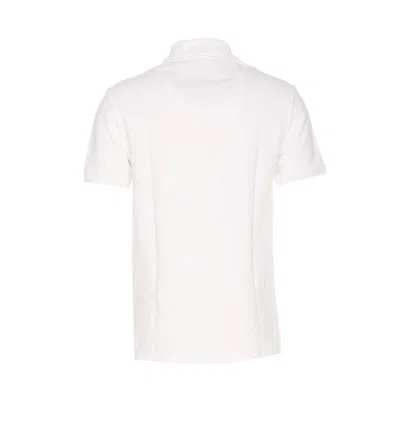 Balmain Polo Shirt Short Sleeves Ribbed Cuffs Collar In White