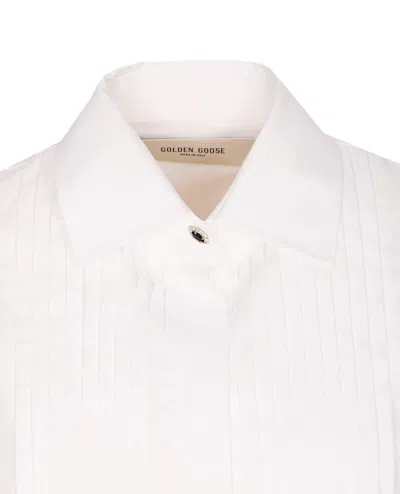 Golden Goose Women Journey Over Shirt In White