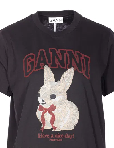 Ganni T-shirts And Polos In Animal Print