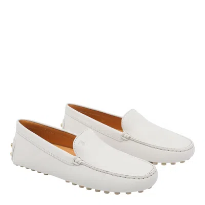 Tod's Flat Shoes In White