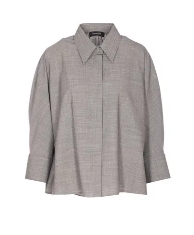 Fabiana Filippi Long-sleeved Shirt In Gray