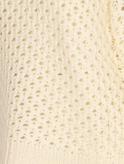 Fabiana Filippi Sequin-detail Crew-neck Sweater In Brown