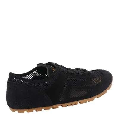 Balmain Suede Racer 45 Sneakers In Black