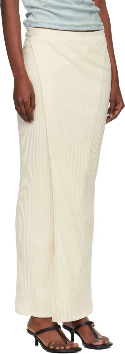 Baserange Off-white Brig Maxi Skirt In Neutral