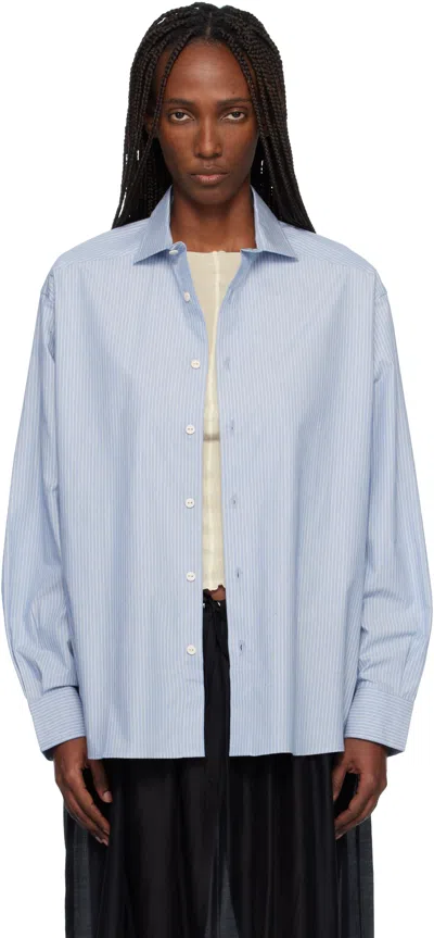 Baserange Blue Claude Shirt In Blue