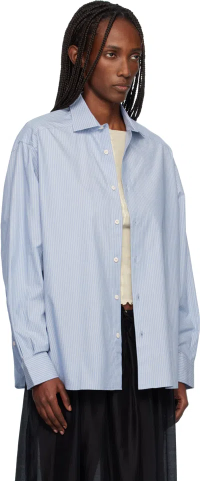 Baserange Blue Claude Shirt In Blue