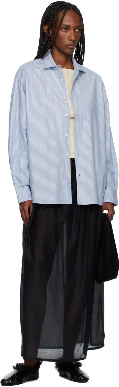 Baserange Blue Claude Shirt In Blue