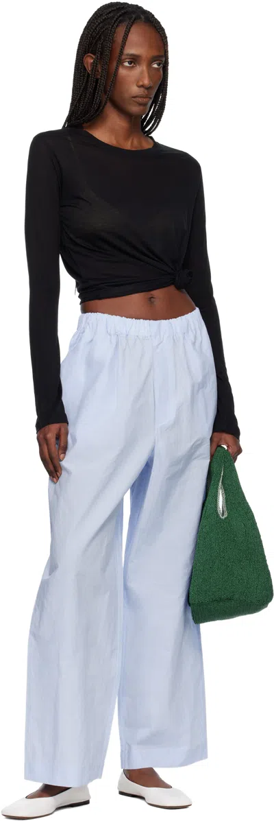 Baserange Black Long Sleeve T-shirt In Black