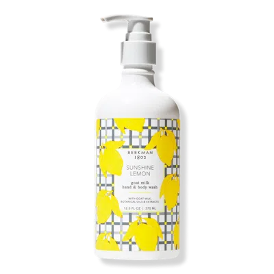 Beekman 1802 Sunshine Lemon Hand & Body Wash In White