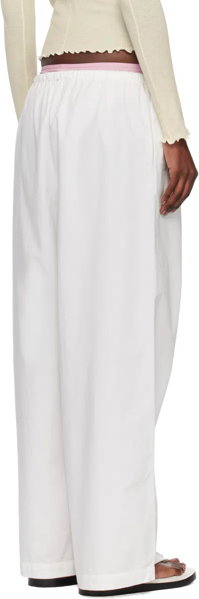 Baserange White Kolla Lounge Pants In White