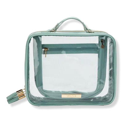 Tartan + Twine Clear Sage-trimmed Weekender In Multi