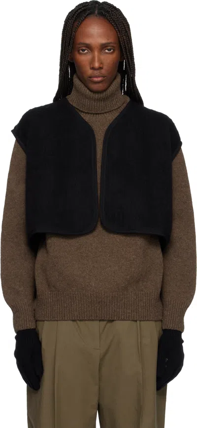 Baserange Black Capas Vest In Black