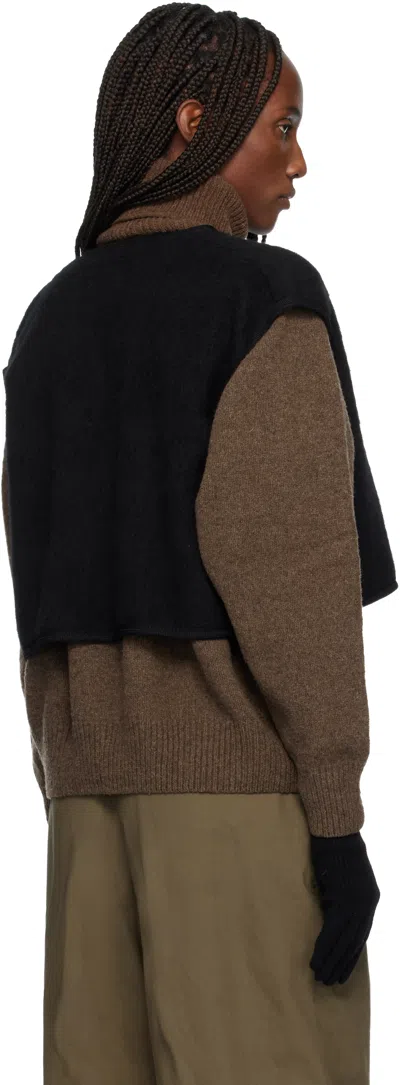 Baserange Black Capas Vest In Black