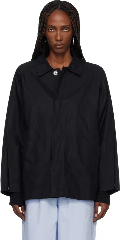 Baserange Black Even Jacket In Black