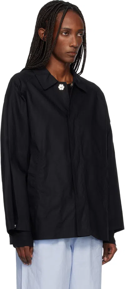 Baserange Black Even Jacket In Black