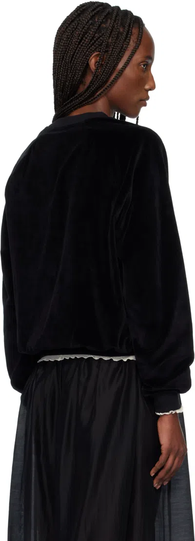 Baserange Crew Neck Sweatshirt In Black