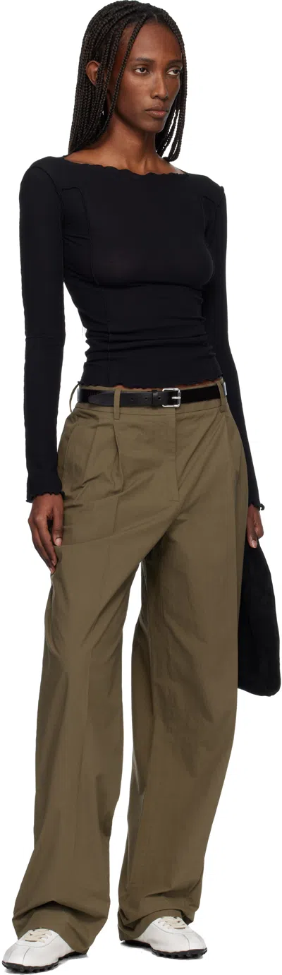 Baserange Black Omato Long Sleeve T-shirt In Black