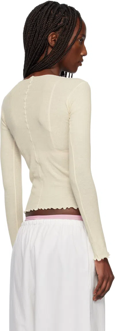 Baserange Off-white Pama Long Sleeve T-shirt In White