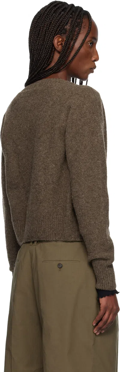 Baserange Brown Tier Cardigan In Brown