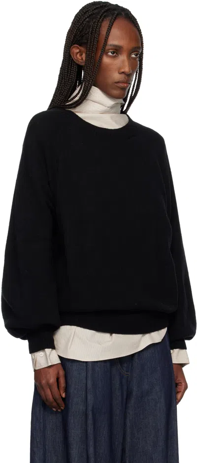Baserange Black Soar Sweater In Black