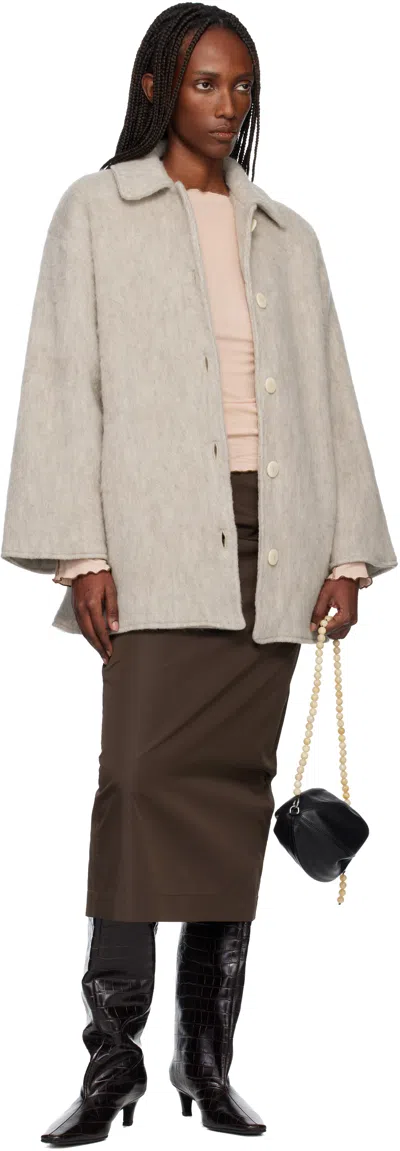 Baserange Taupe Pyrenees Jacket In Brown