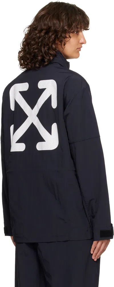 Off-white Active Double Arrow Casual Jacket In Blue