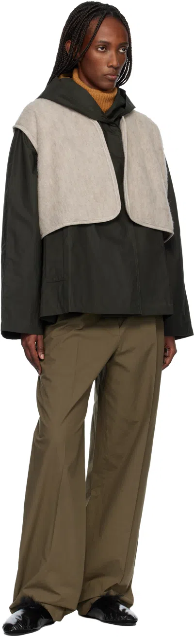 Baserange Taupe Capas Vest In Neutral