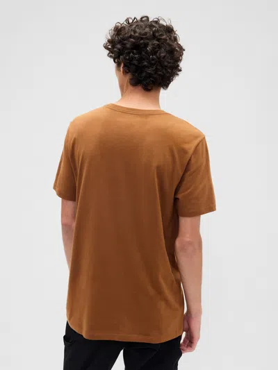 Gap Factory Everyday Soft Crewneck T-shirt In Brown
