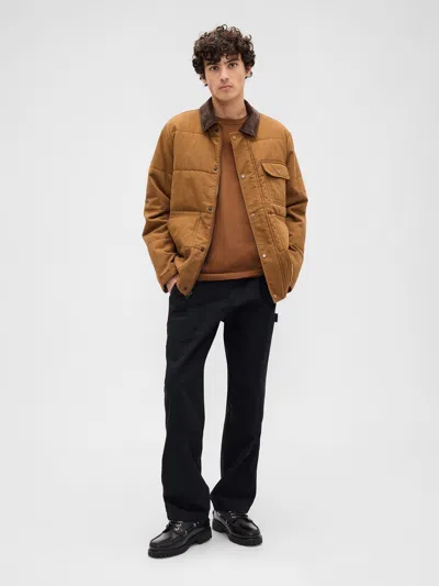 Gap Factory Everyday Soft Crewneck T-shirt In Brown