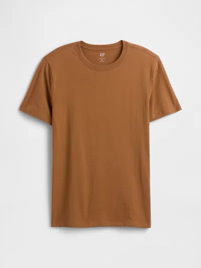 Gap Factory Everyday Soft Crewneck T-shirt In Brown