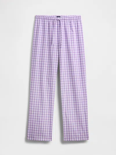 Gap Factory Poplin Pj Pants In Purple
