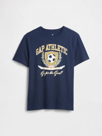 Gap Factory Kids Relaxed Gap Graphic T-shirt In Blue
