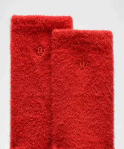 Lululemon Unisex Fuzzy Crew Socks
