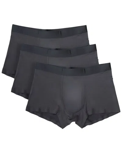 Silkcut 3pk Stretch Trunk In Gray