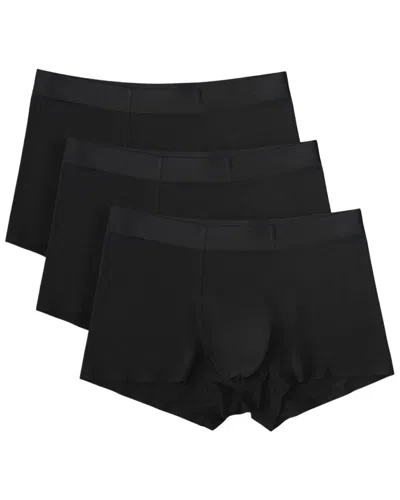 Silkcut 3pk Stretch Trunk In Black